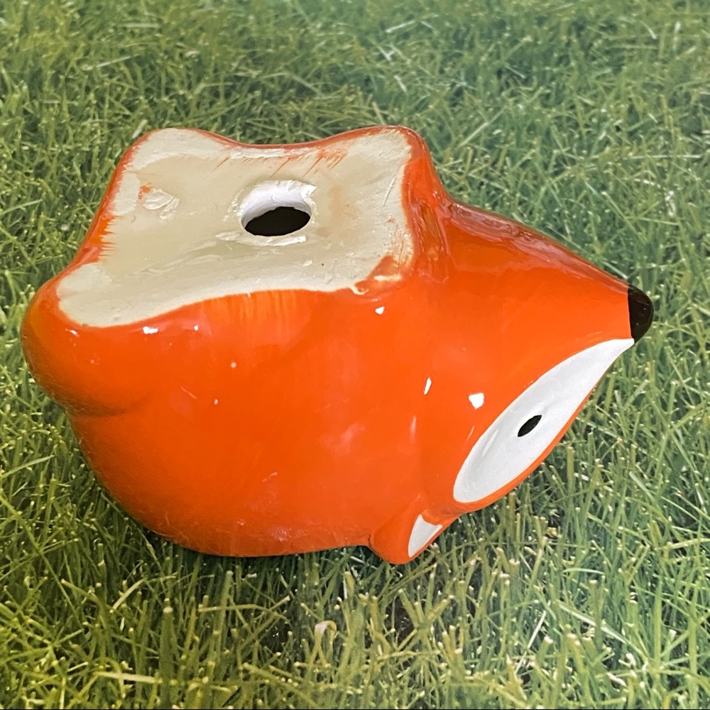 FOX Ceramic Planter With DRAINAGE HOLE - Picture 5 of 8
